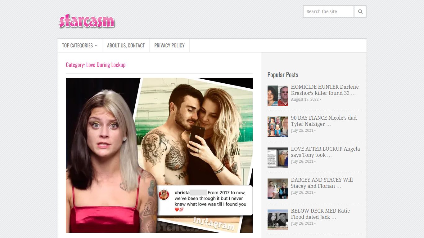 Love During Lockup Archives * starcasm.net